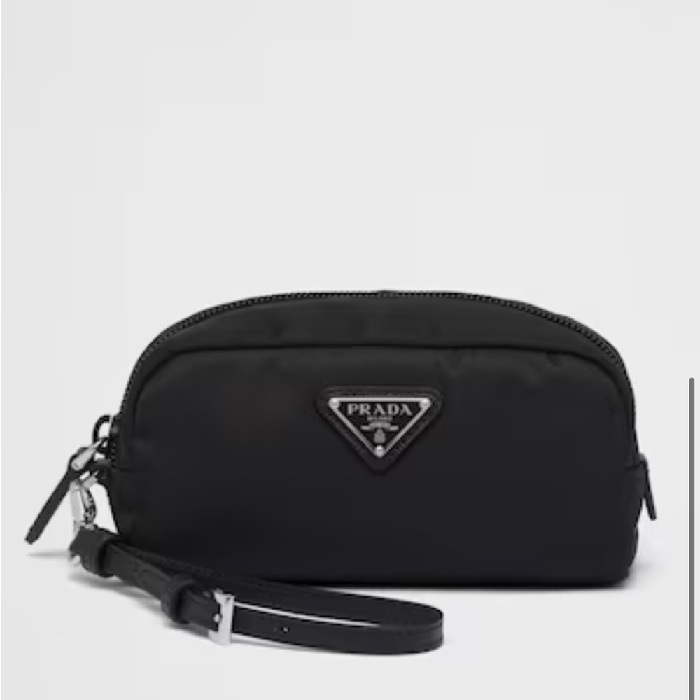 Prada black Re-nylon pouch like new